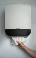 KATRIN FOLDED HAND TOWEL DISPENSER WHITE